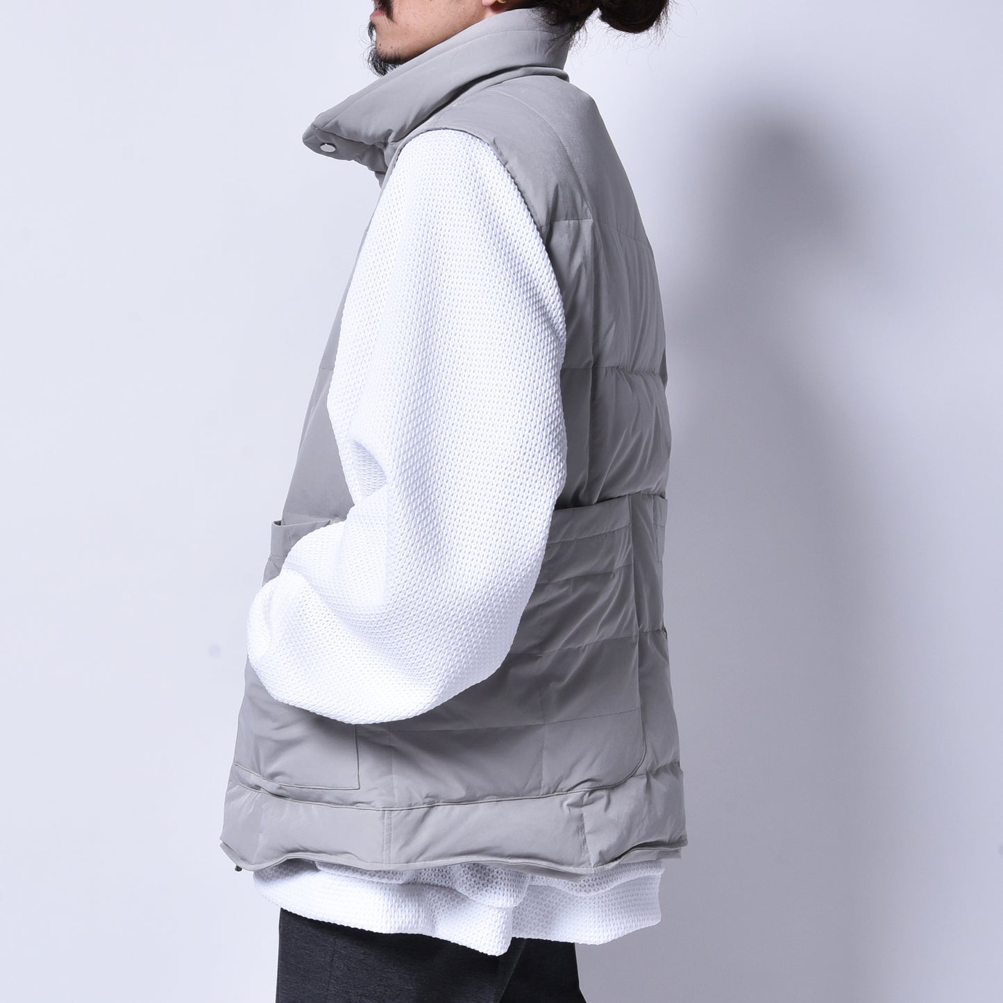 rin / Big Down Work Vest GRAY