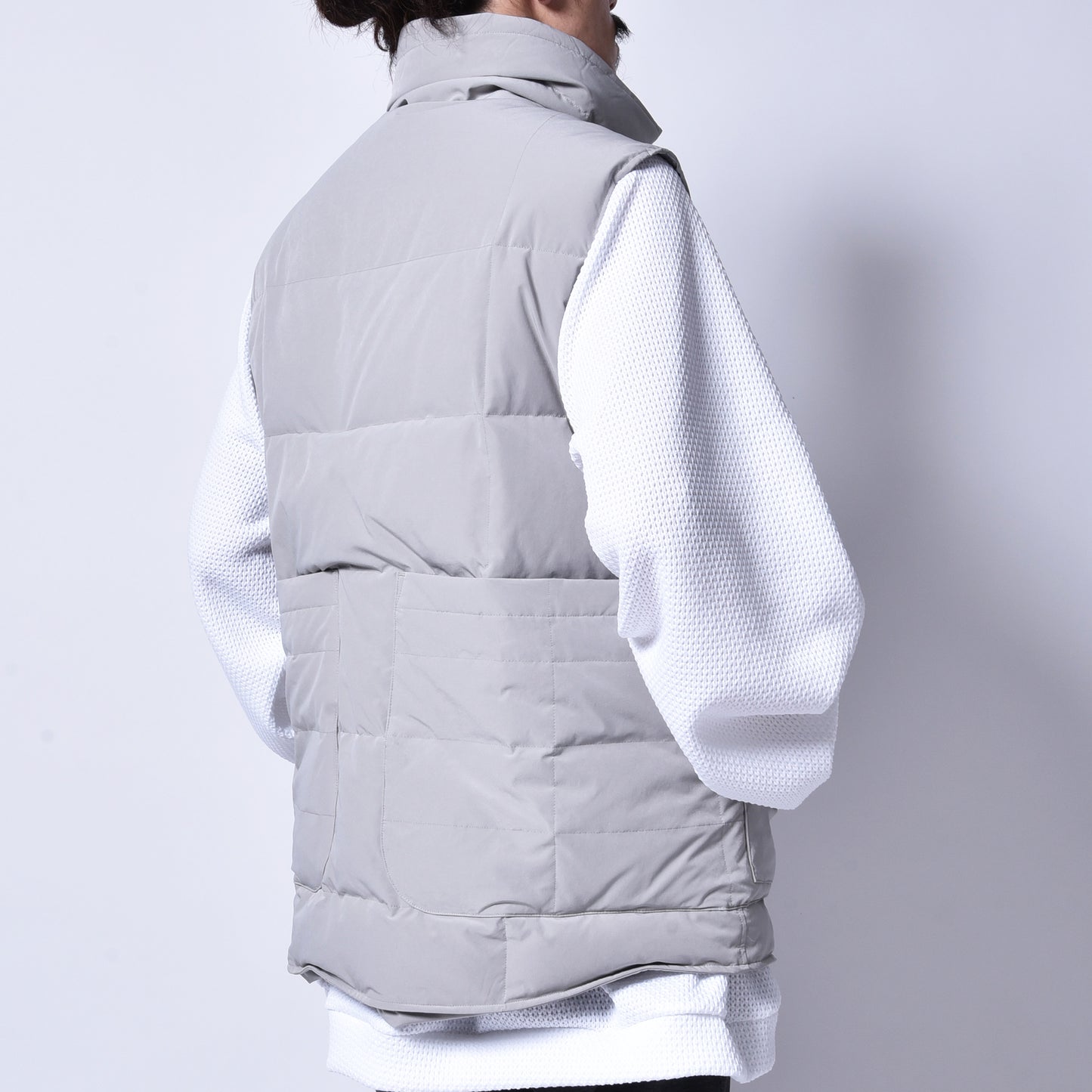 rin / Big Down Work Vest GREY