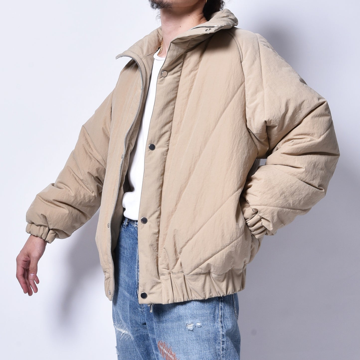 rin / Bomber Blouson Jacket BEI