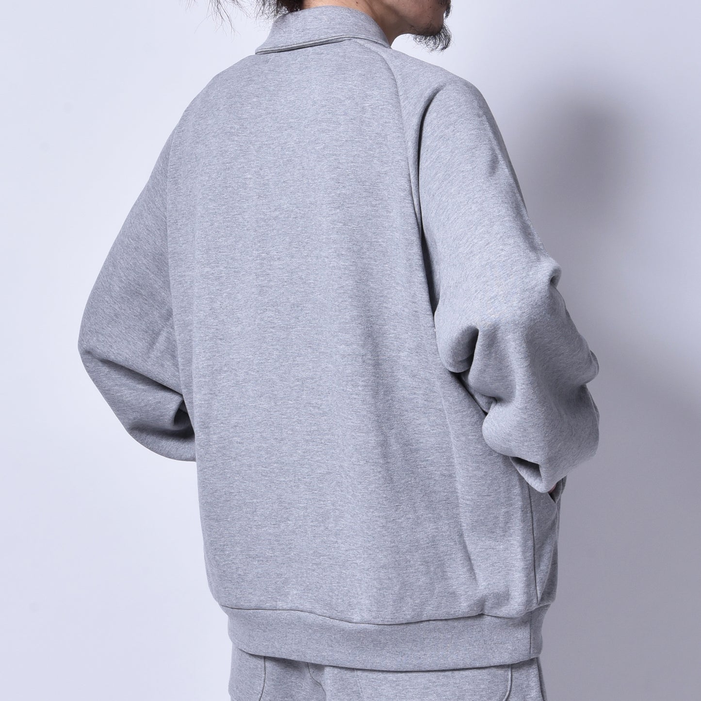 rin / Heavy Polo Sweat Shirt GREY