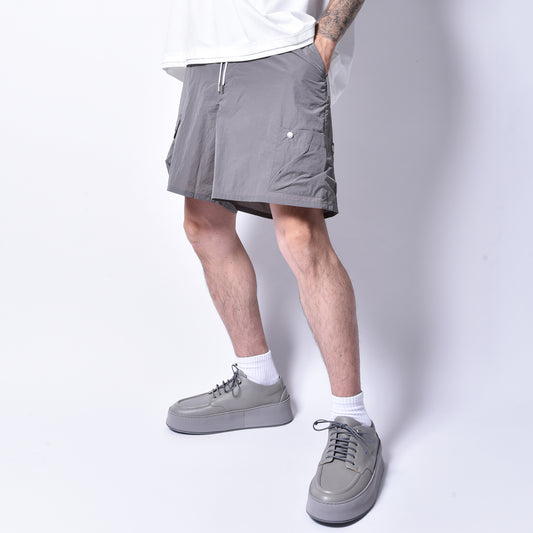 rin / Nylon Cargo Short Pants GREY ASH