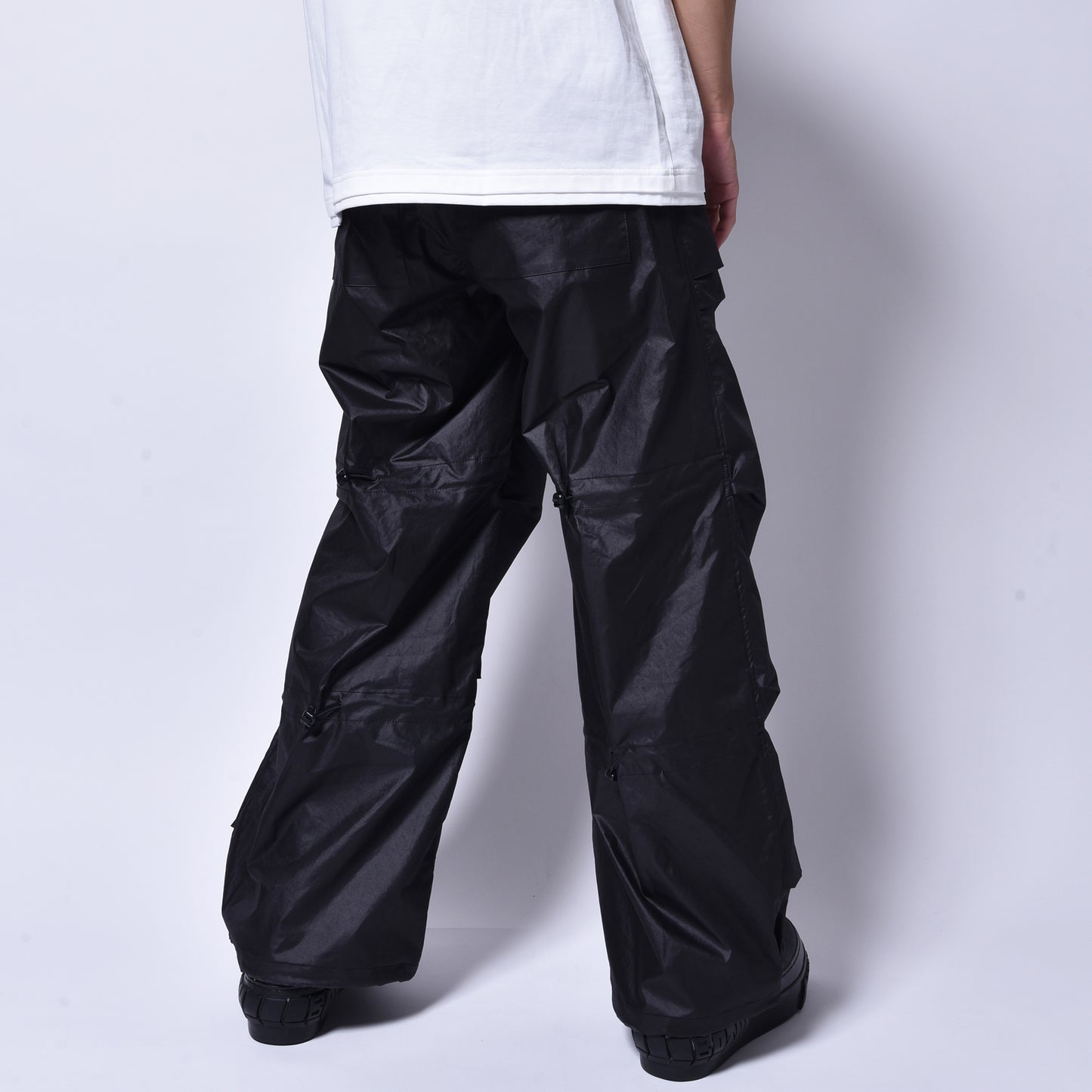 rin / Teck Tuck Wide Pants BK