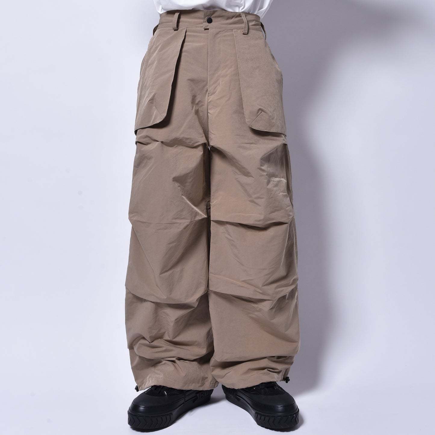 rin / Teck Tuck Wide Pants BEI