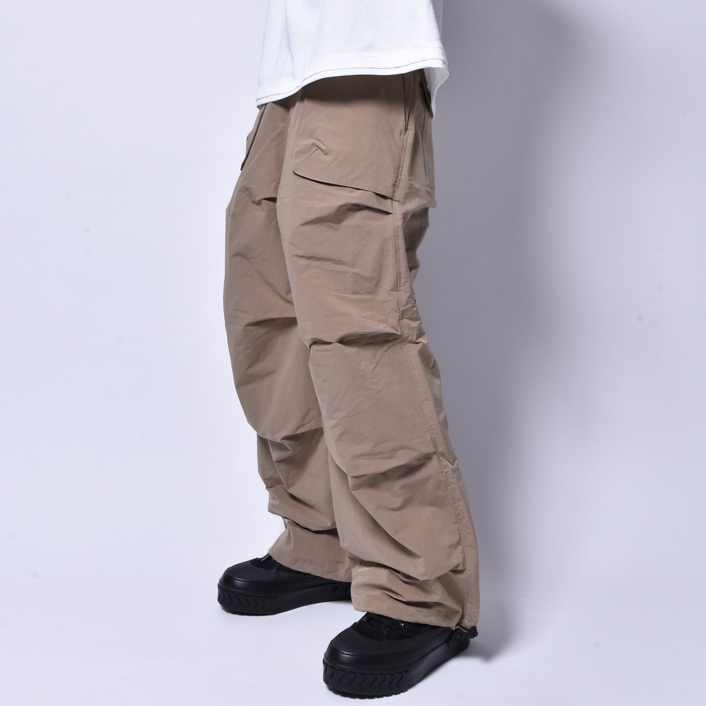 rin / Teck Tuck Wide Pants BEI