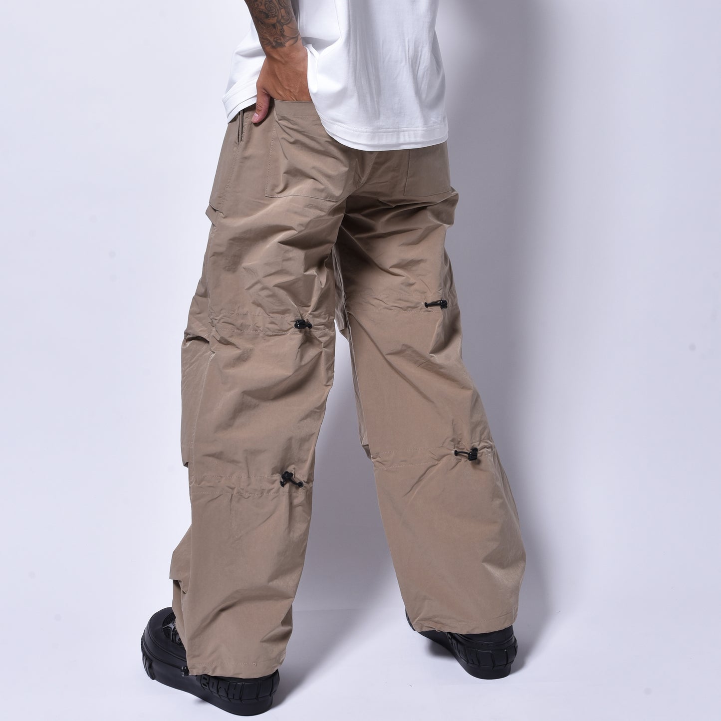 rin / Teck Tuck Wide Pants BEI