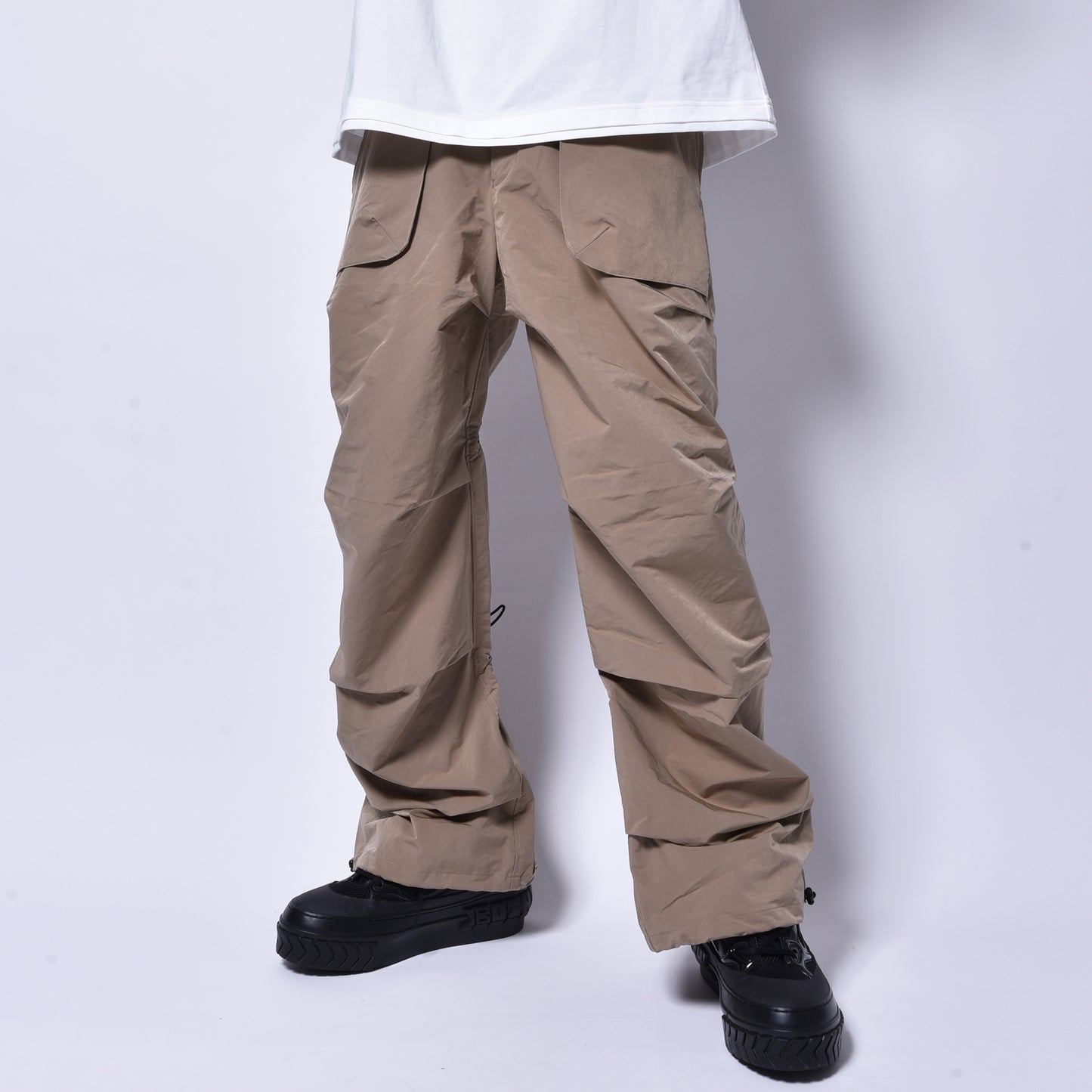 rin / Teck Tuck Wide Pants BEI