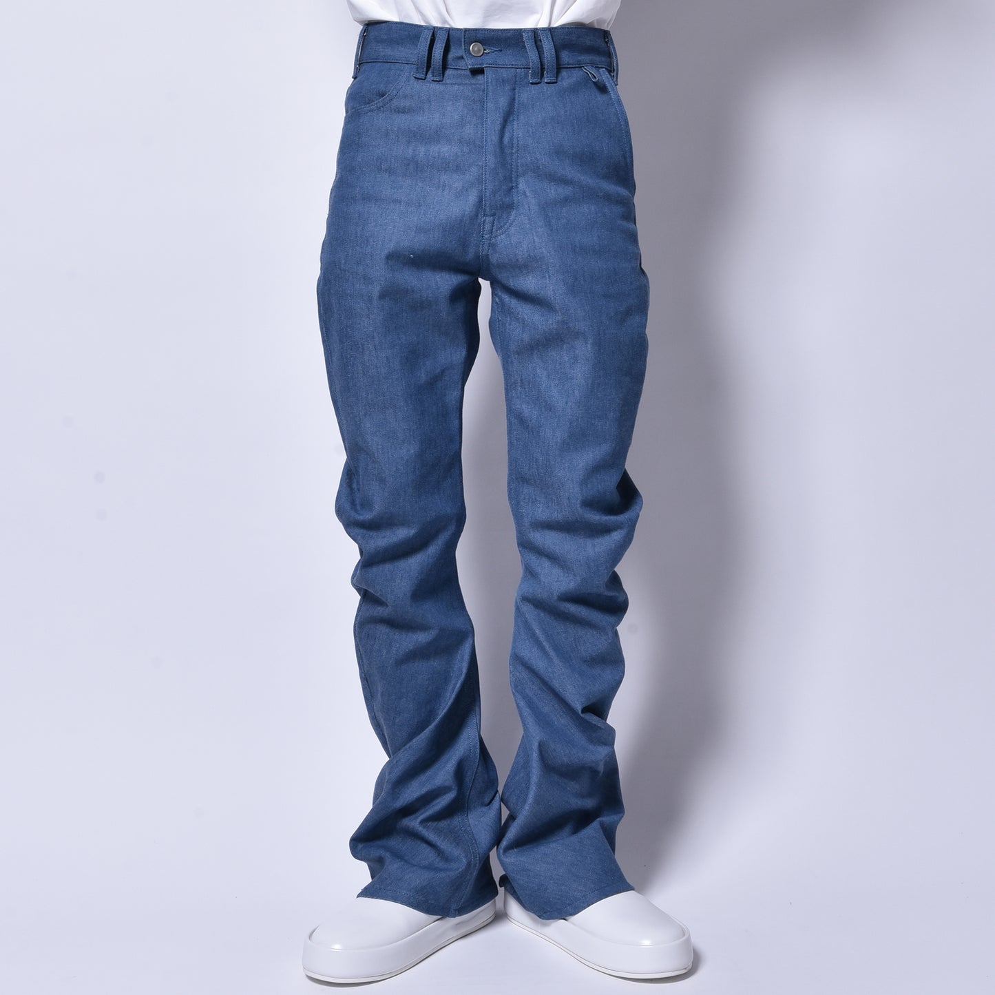 rin / Banana Flare Denim Pants BLUE