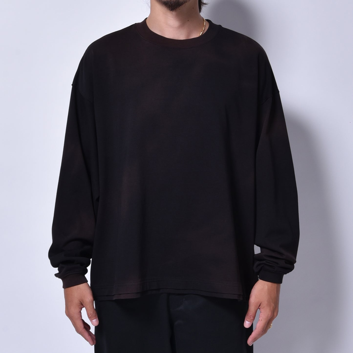 rin / SUN Dolman Long Sleeve Tee BK SUN