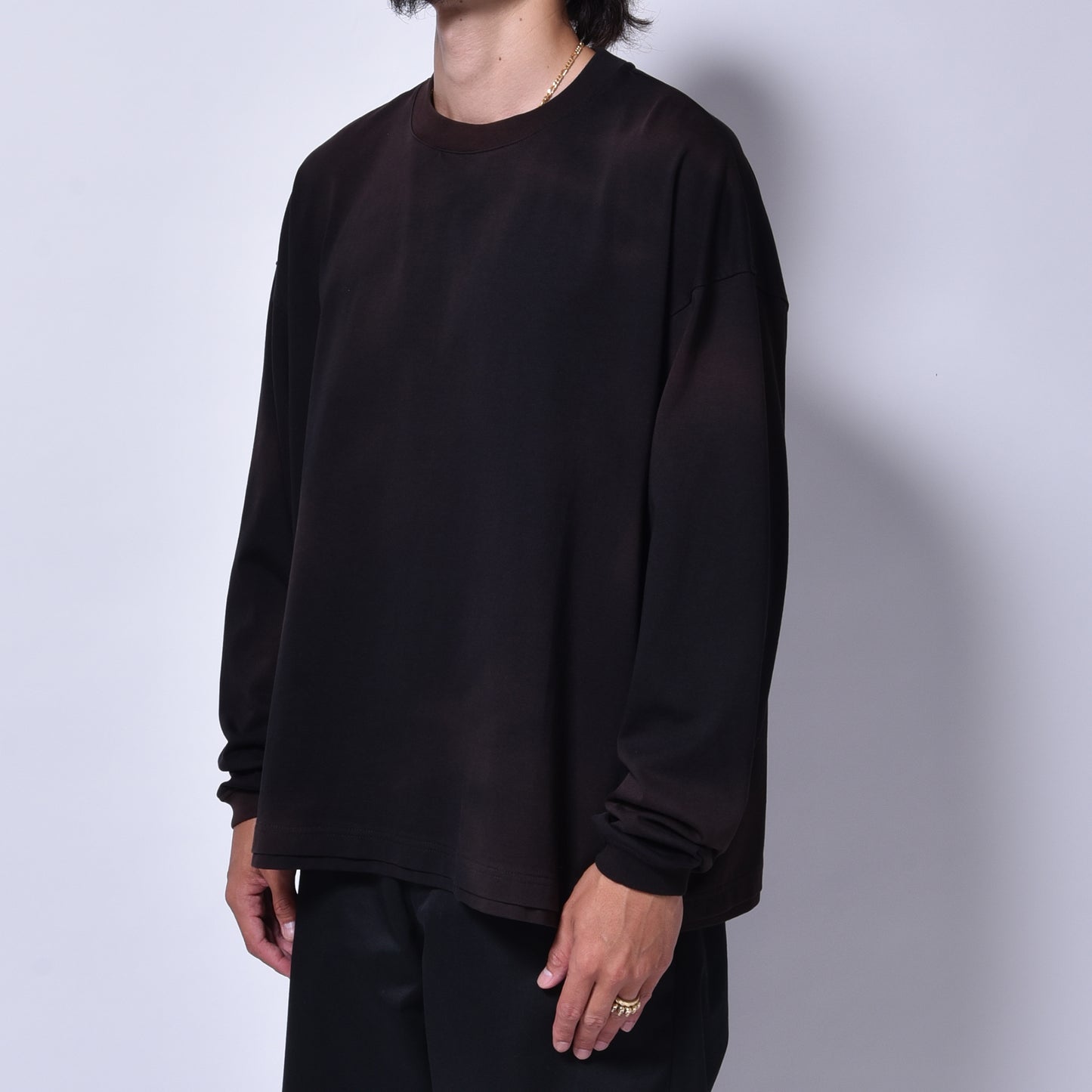 rin / SUN Dolman Long Sleeve Tee BK SUN