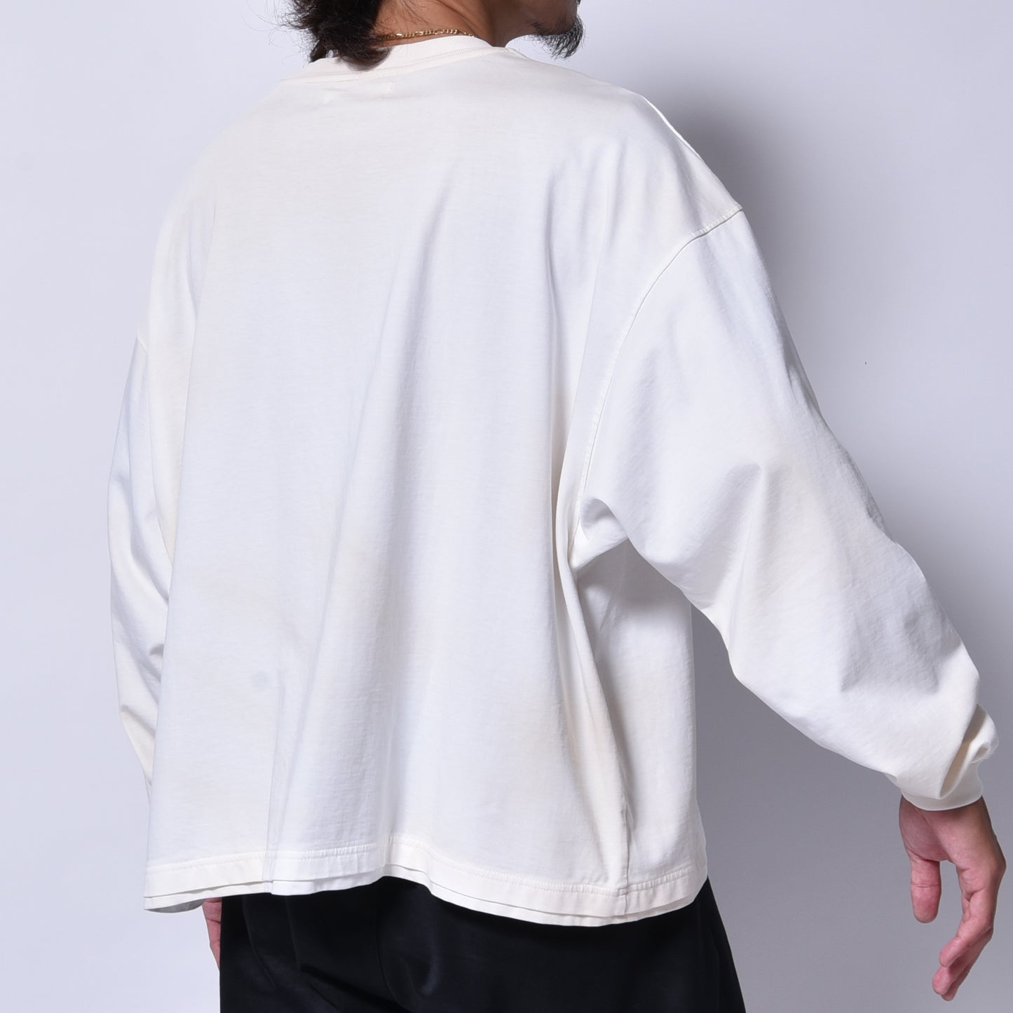 rin / SUN Dolman Long Sleeve Tee WH SUN