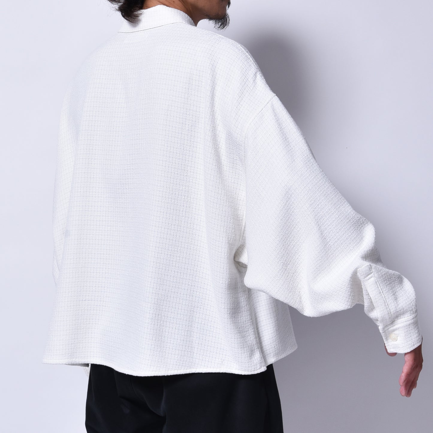 rin / Loop Short Wide L/S Shirt WH