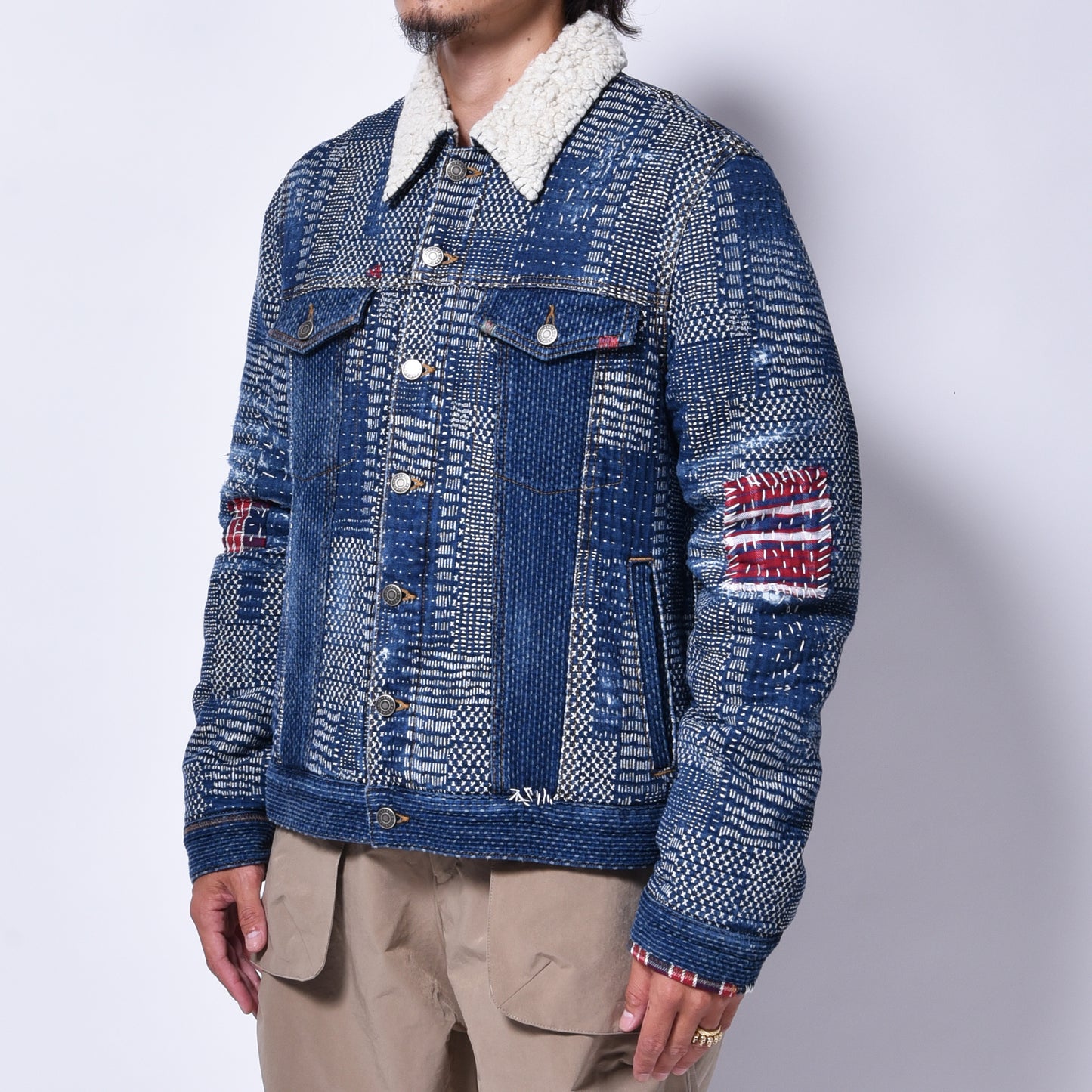 COÛT DE LA LIBERTÉ / Johnny Japanese Dobby Denim Trucker Jacket