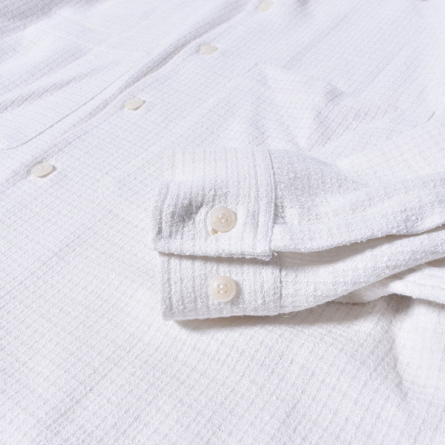 rin / Loop Short Wide L/S Shirt WH