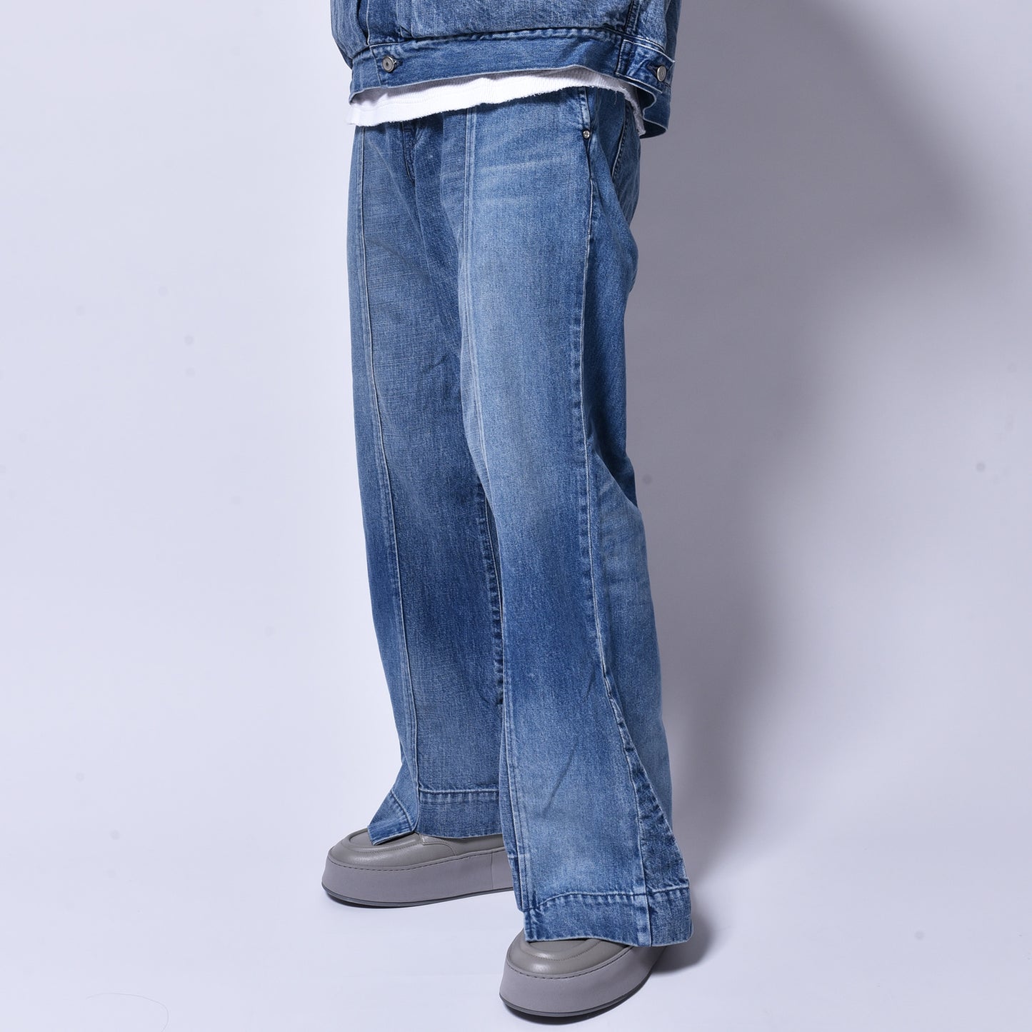 rin / Double Denim Pants STONE WASH