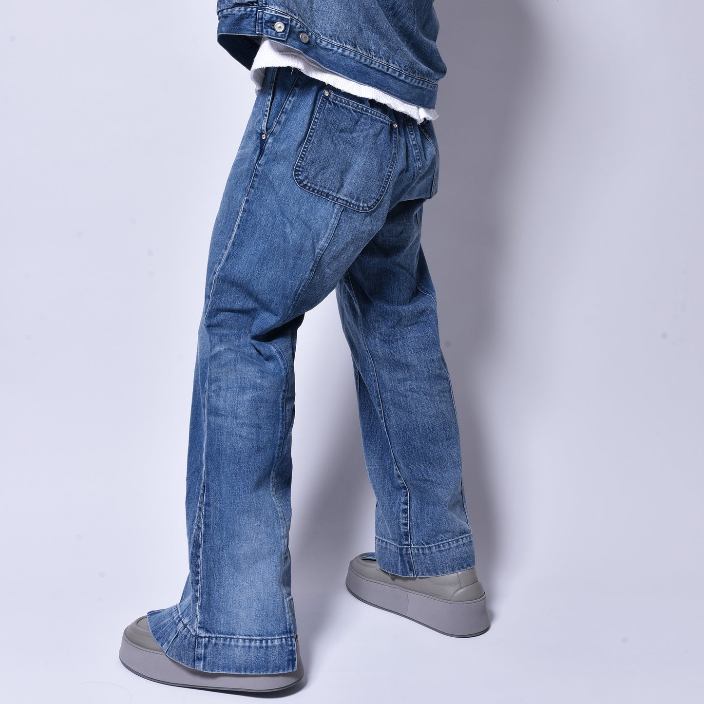 rin / Double Denim Pants STONE WASH