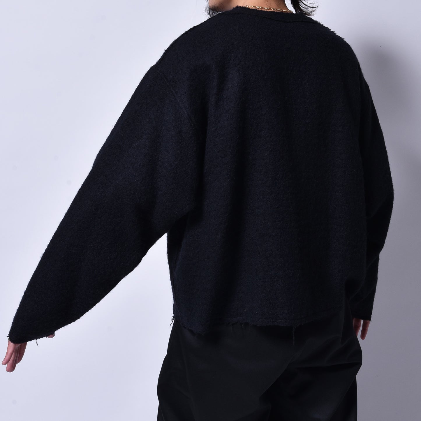 rin × WATANABE TEXTILE / Baby Alpaca Knit Cardigan BK