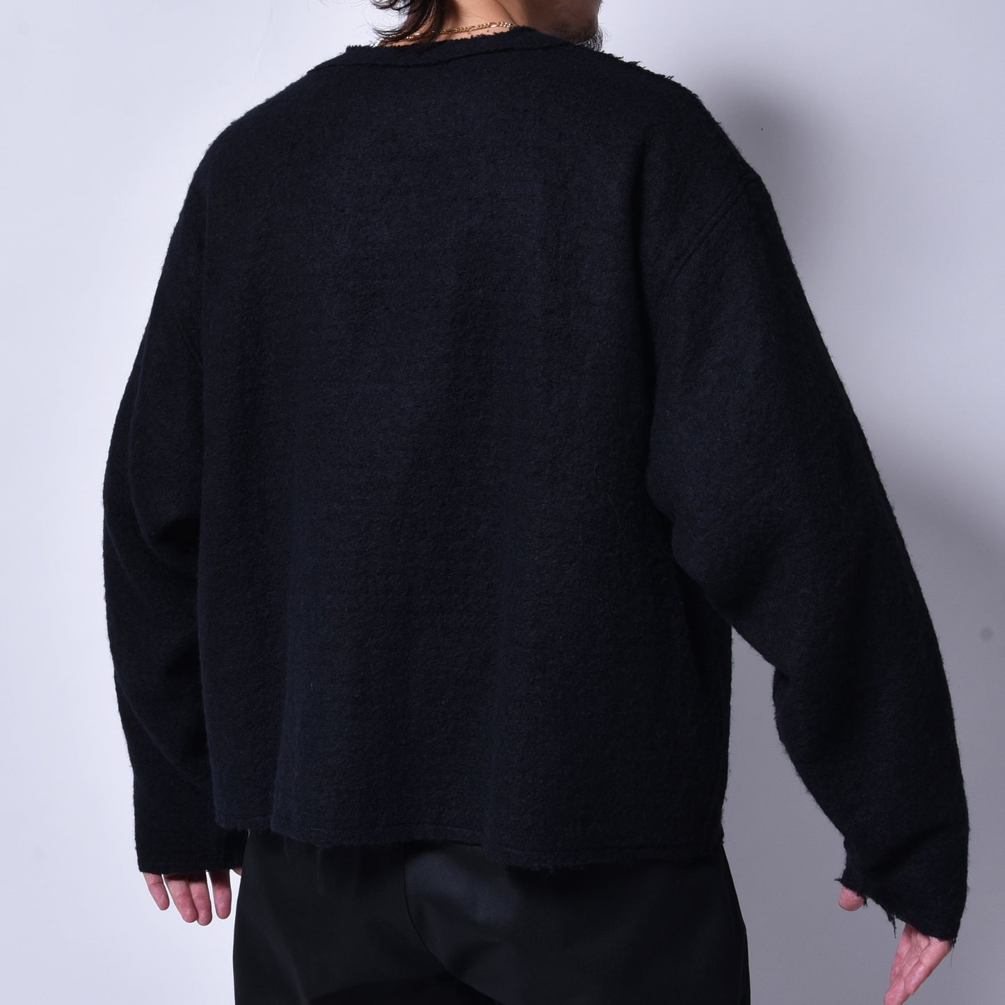 rin × WATANABE TEXTILE / Baby Alpaca Knit Cardigan BK