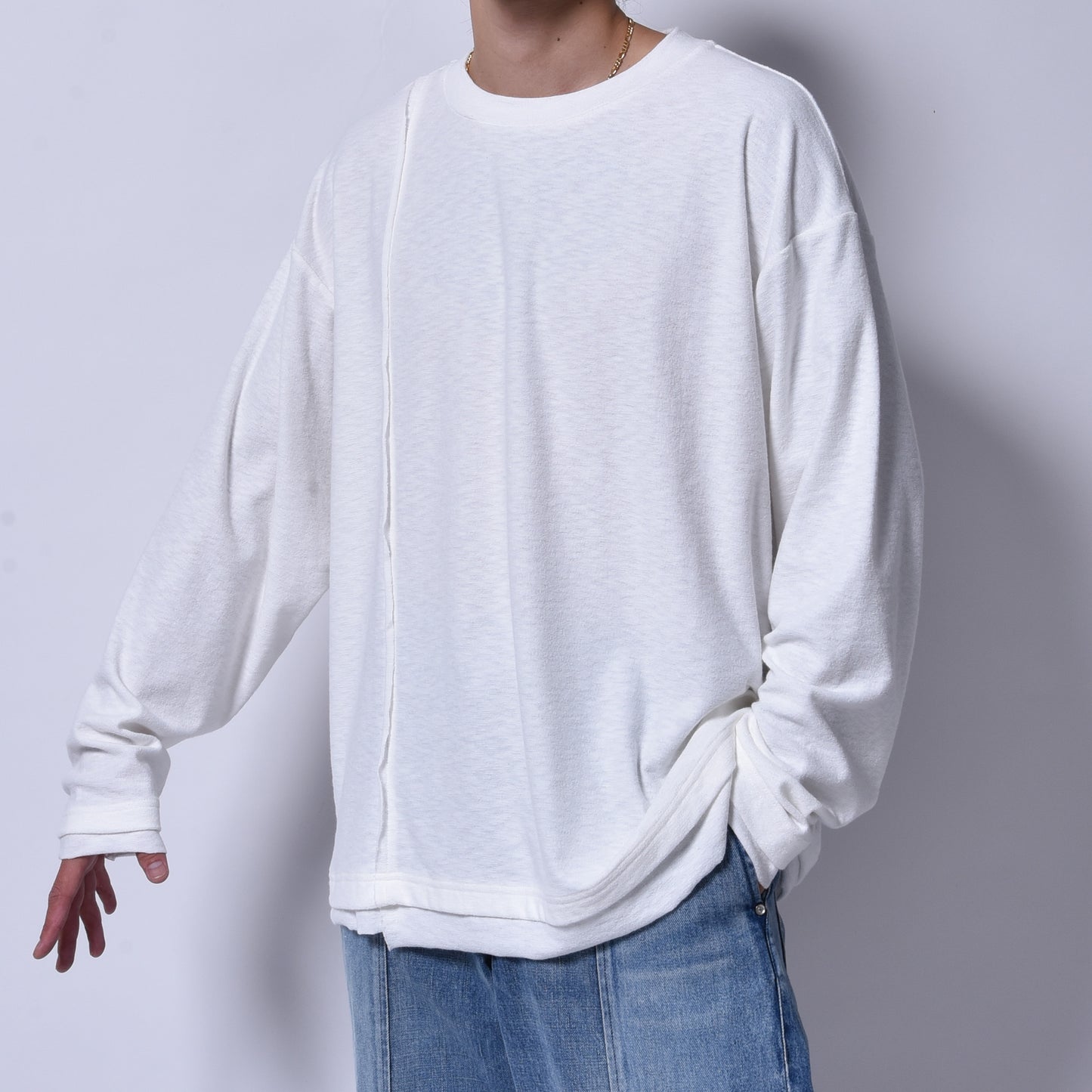 rin / Loose Cut Long Sleeve WH