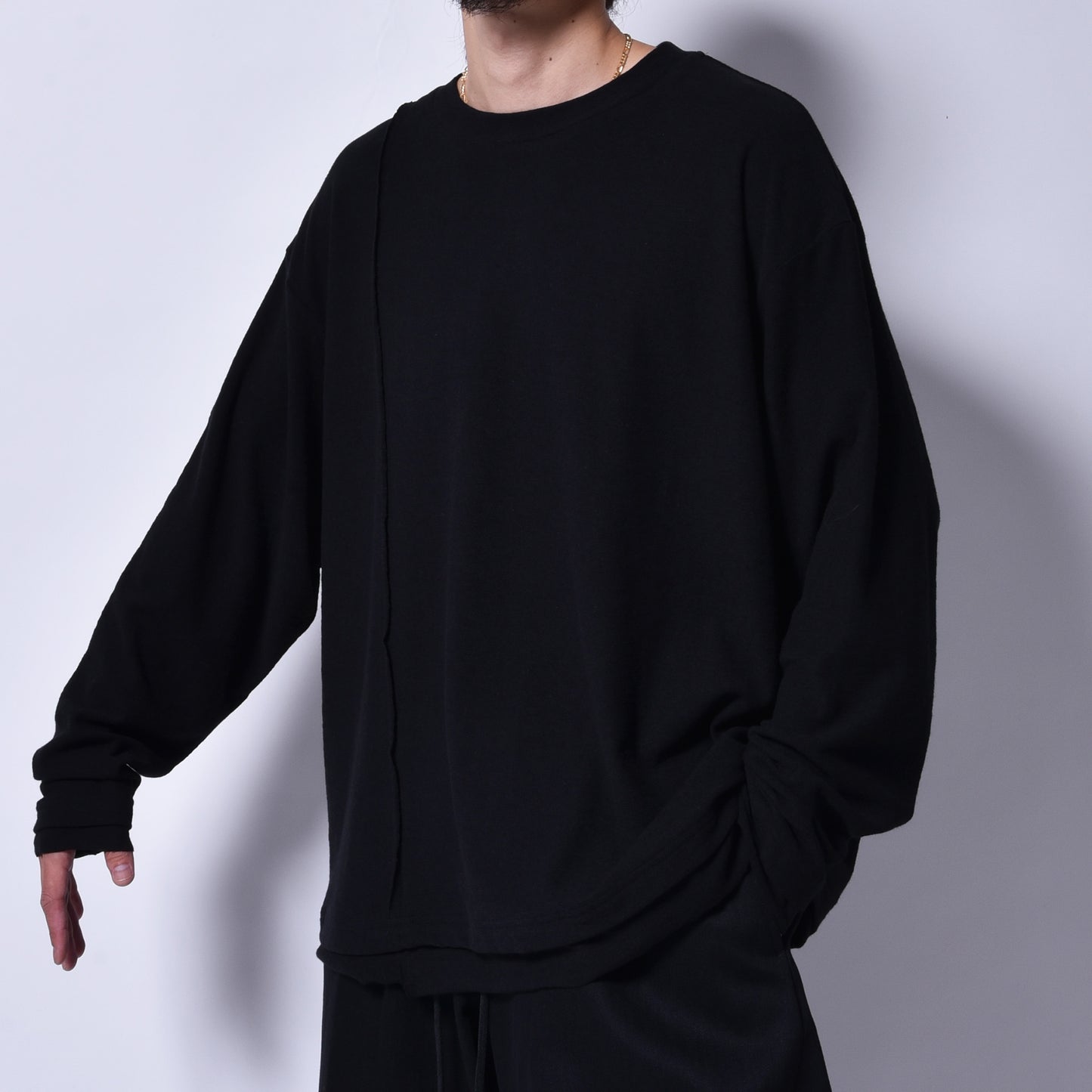 rin / Loose Cut Long Sleeve BK