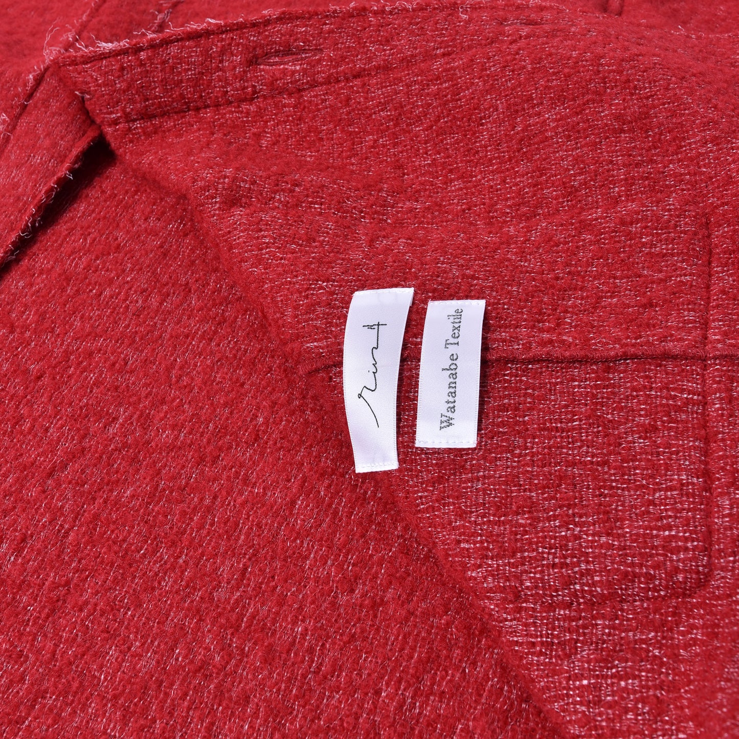 rin × WATANABE TEXTILE / Baby Alpaca Knit Cardigan RED