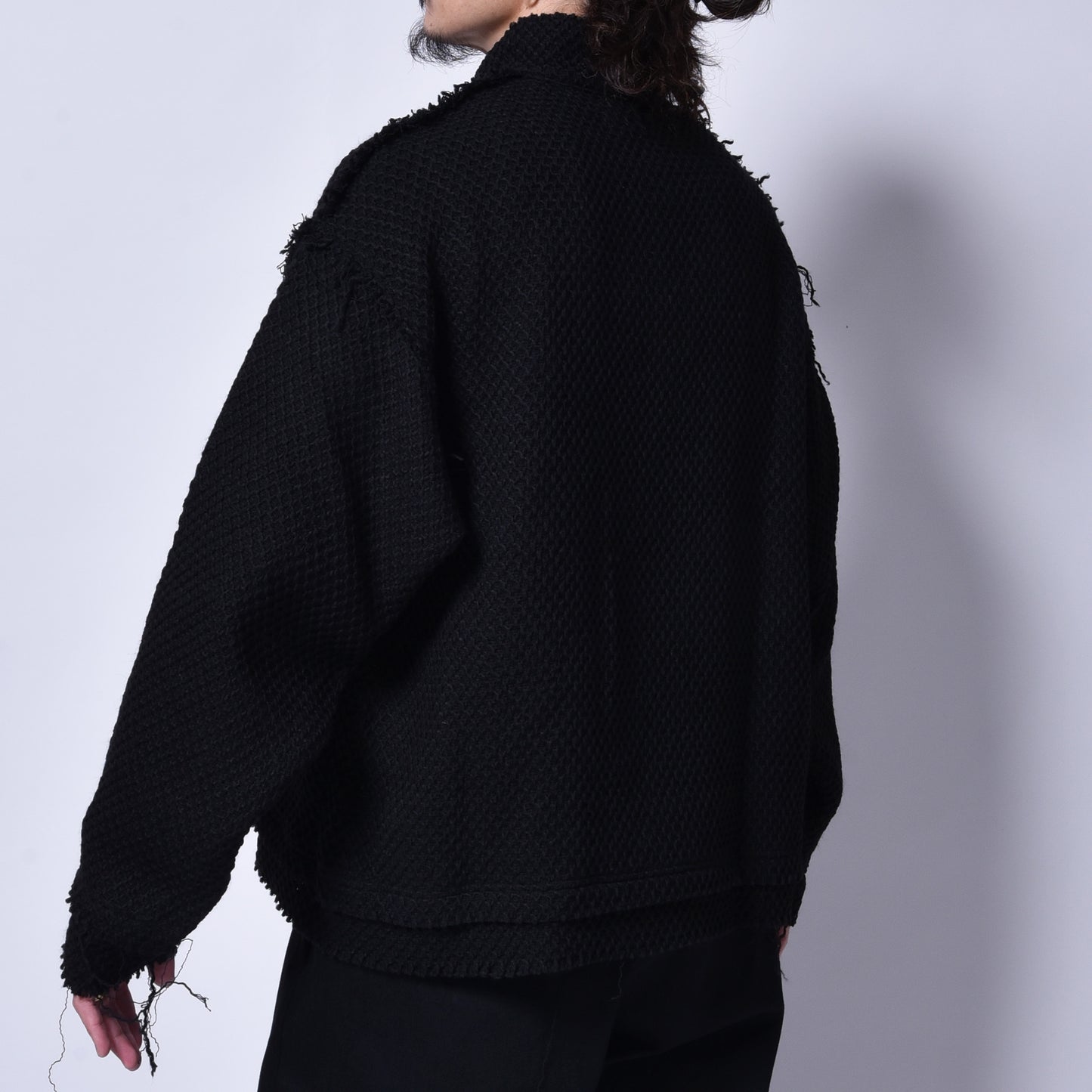 rin / Cut Bee Knit Long Sleeve BK