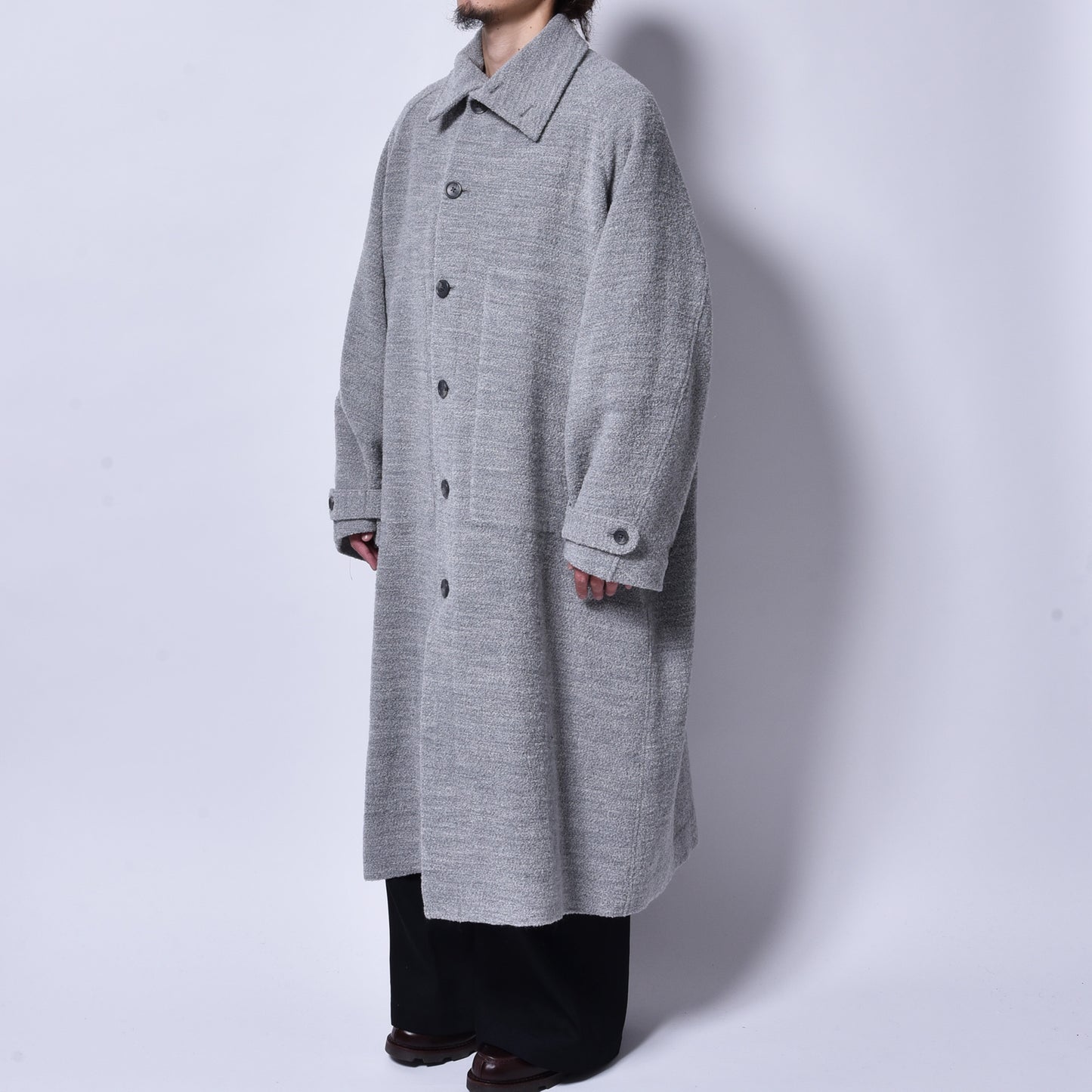 rin × WATANABE TEXTILE / Over Long Coat GREY