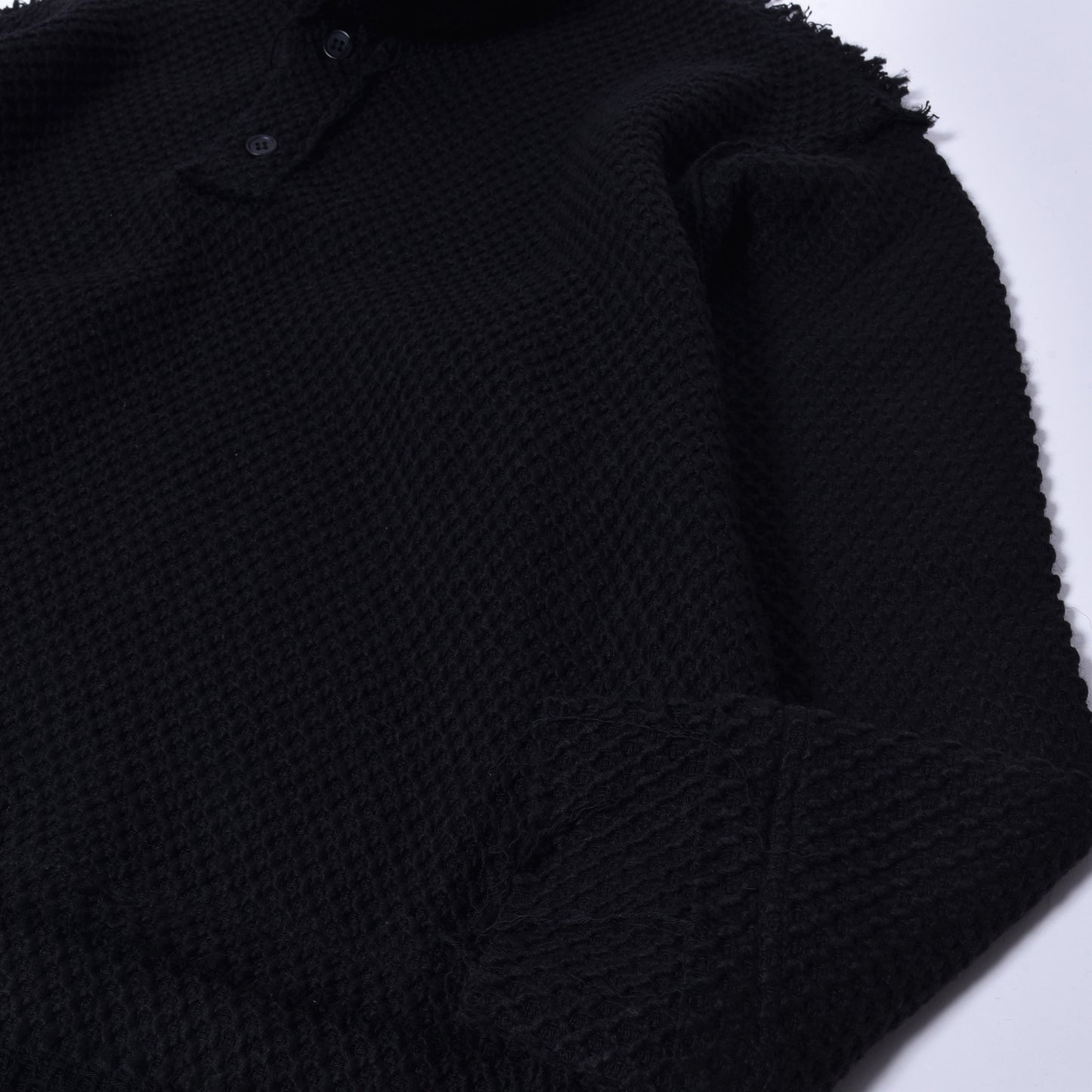 rin / Cut Bee Knit Long Sleeve BK