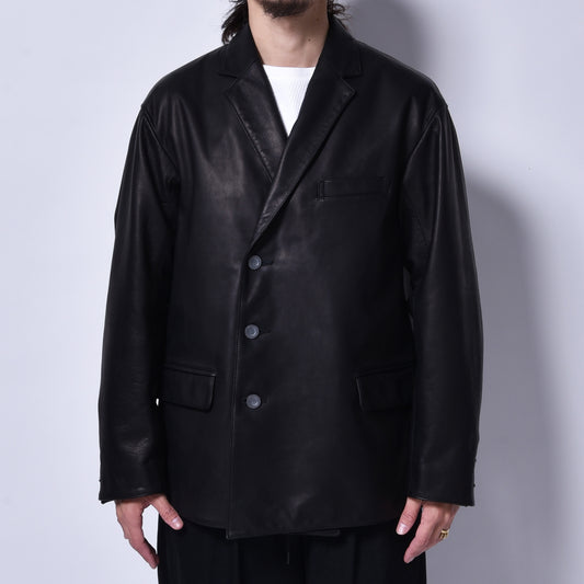 rin / Gentleman "R" Leather Jacket BK