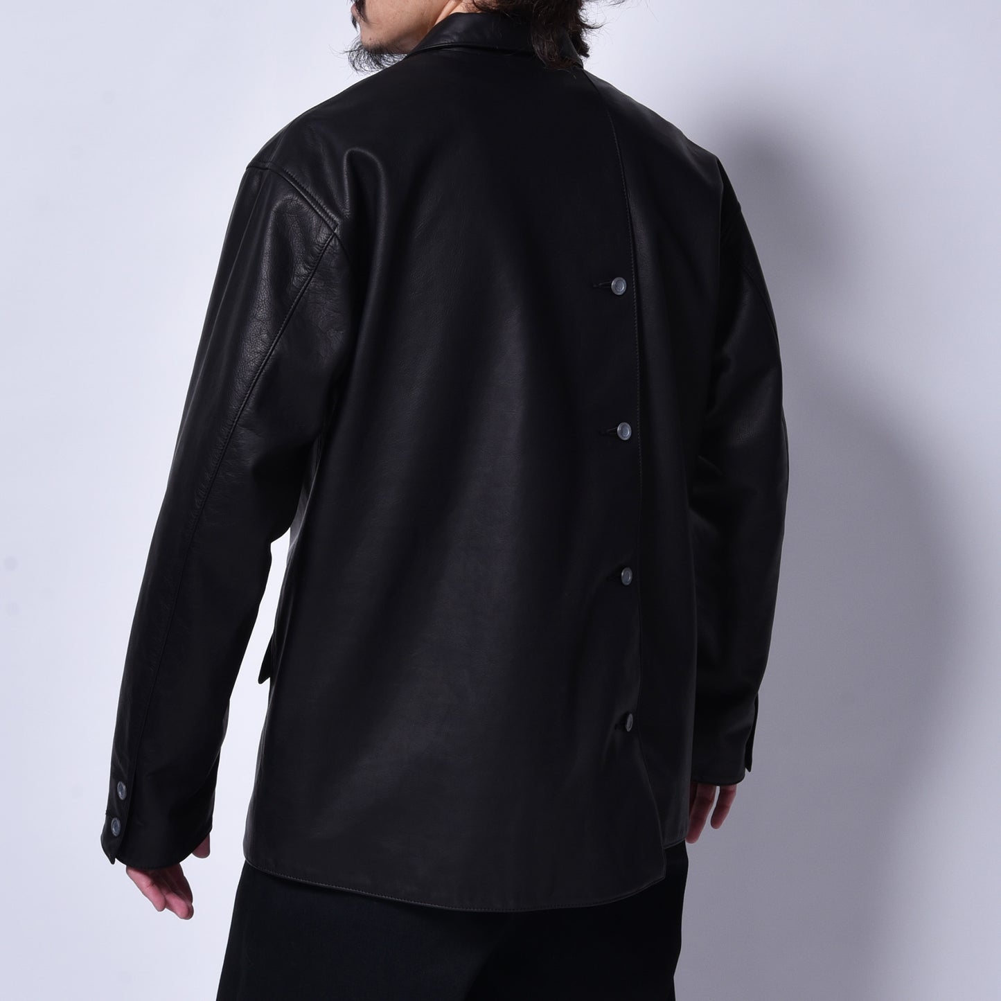 rin / Gentleman "R" Leather Jacket BK