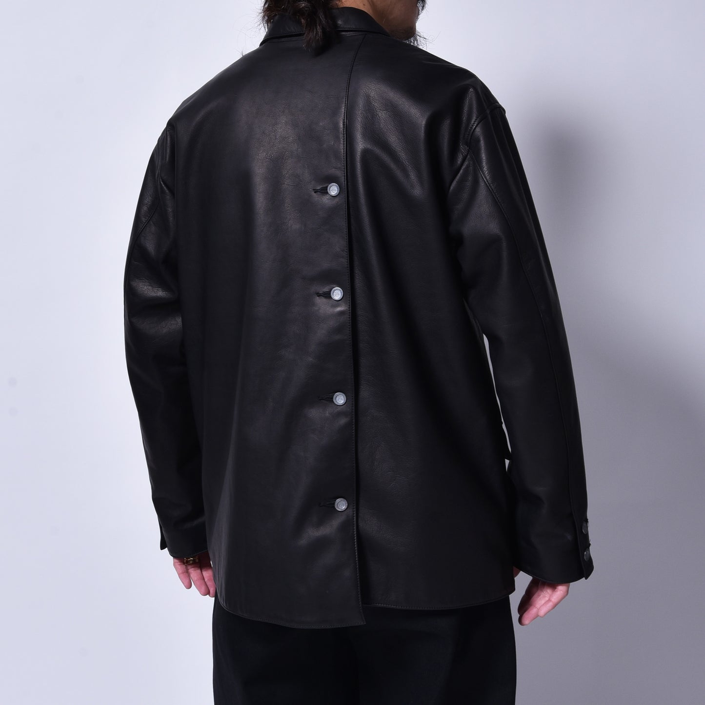 rin / Gentleman "R" Leather Jacket BK