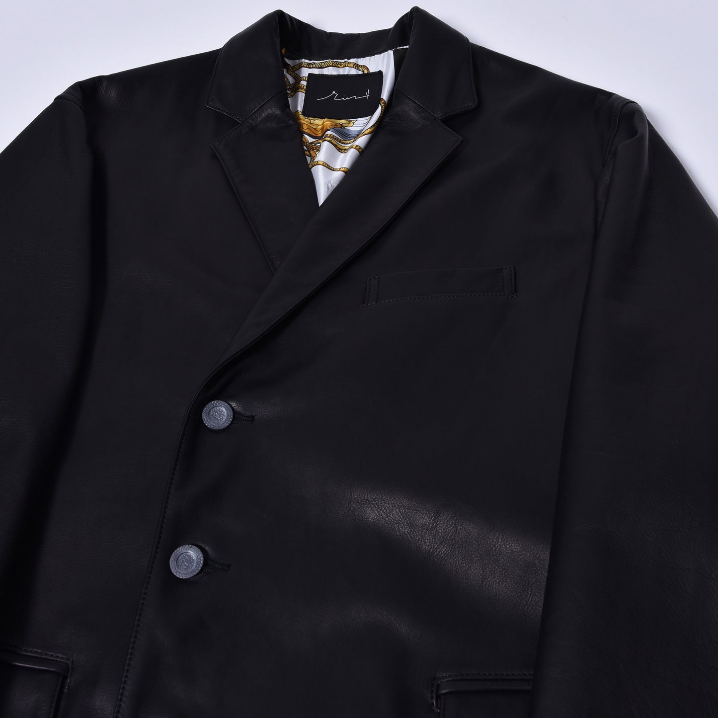 rin / Gentleman "R" Leather Jacket BK