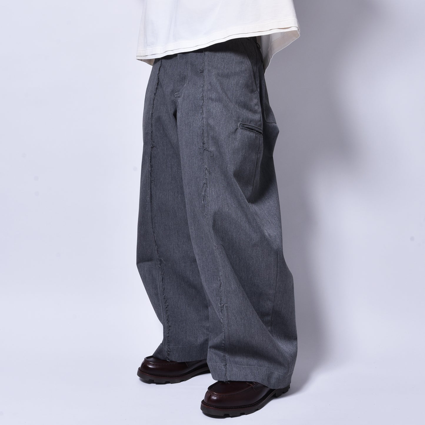 rin / DD Switch Wide Pants GREY