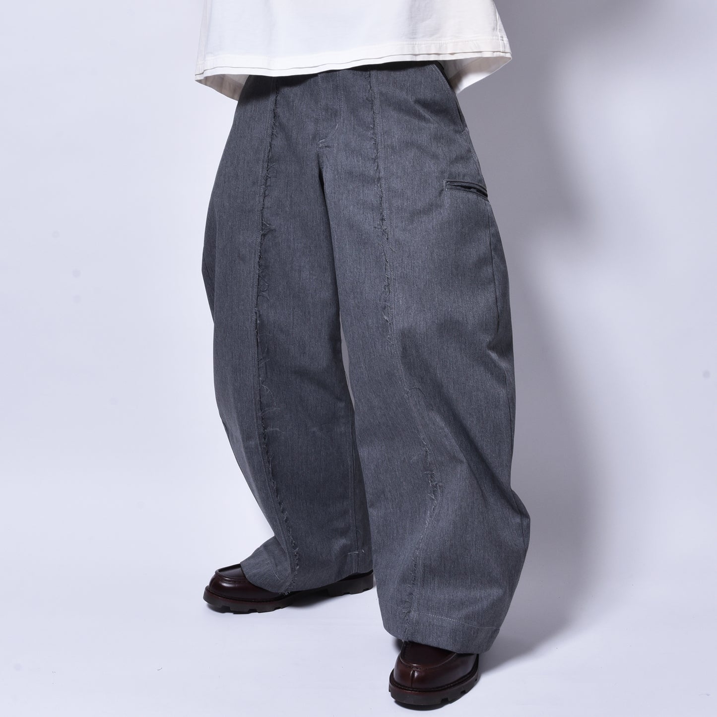 rin / DD Switch Wide Pants GREY