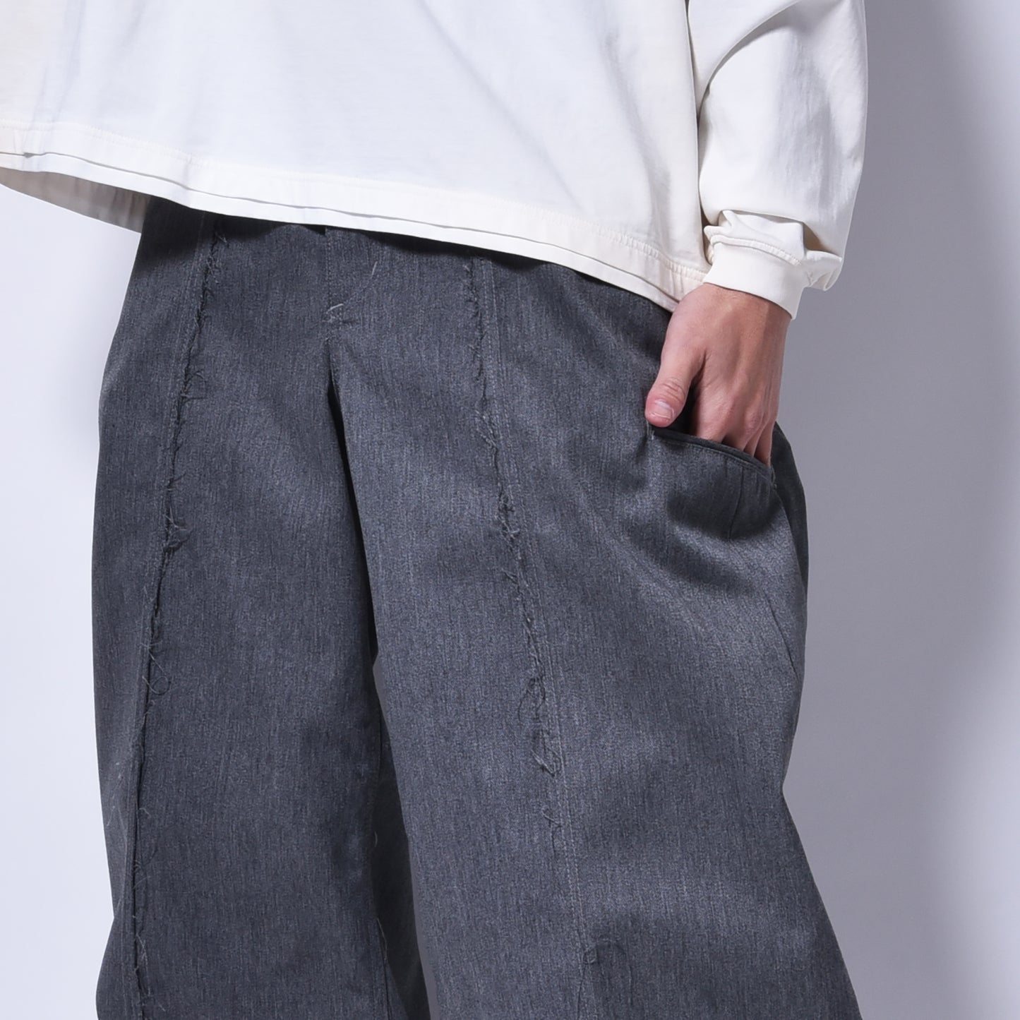 rin / DD Switch Wide Pants GREY