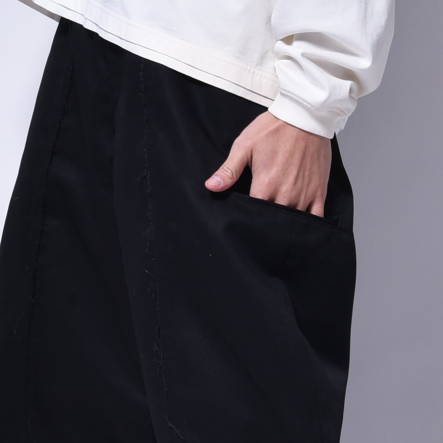 rin / DD Switch Wide Pants BK