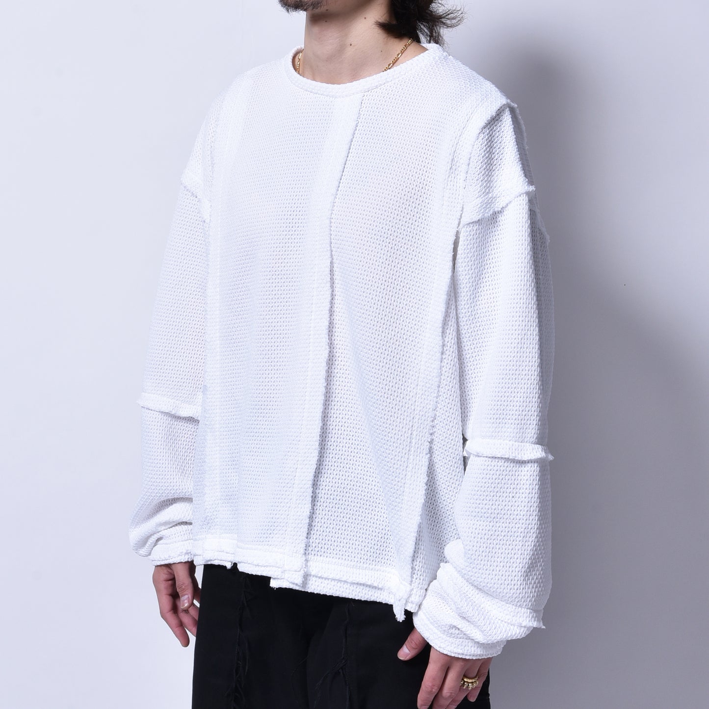 rin / Switch Waffle Long Sleeve WH