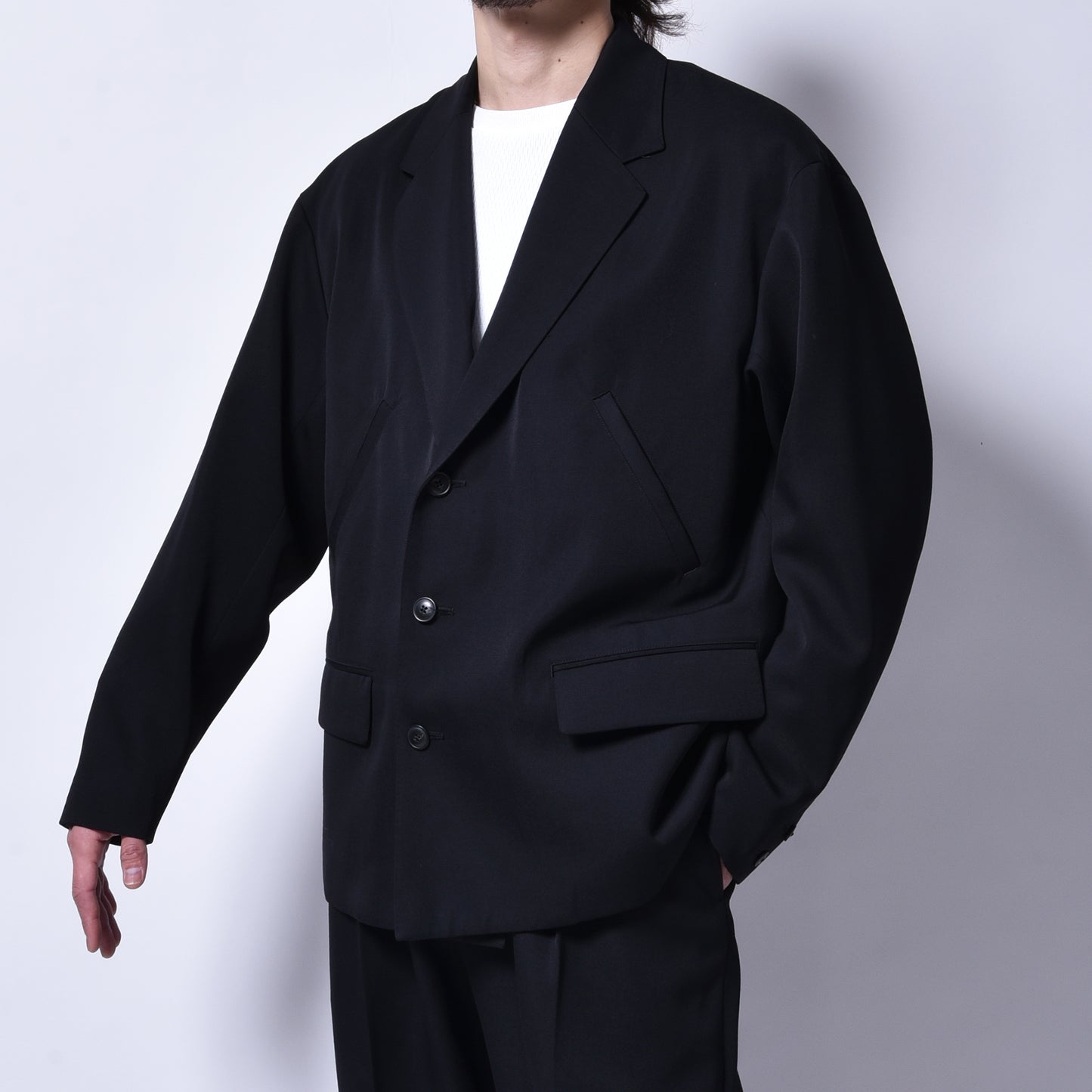 rin / Paper Wool Set Suit BK BK