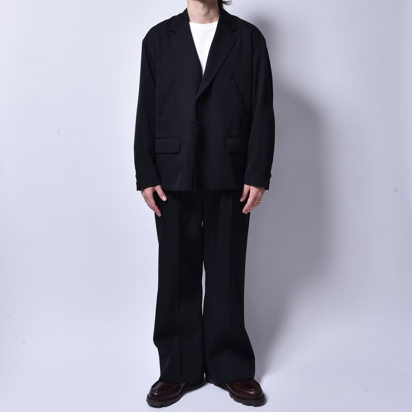 rin / Paper Wool Set Suit BK BK