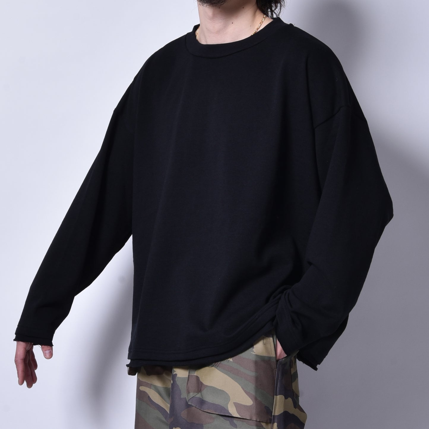 rin / Softy Organic Long Sleeve BK