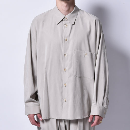 rin / Tensel Big Wide L/S Shirt BEI
