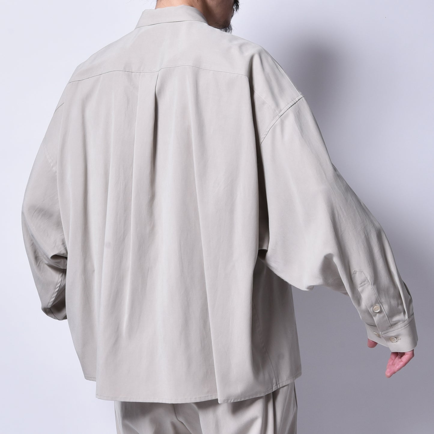 rin / Tensel Big Wide L/S Shirt BEI