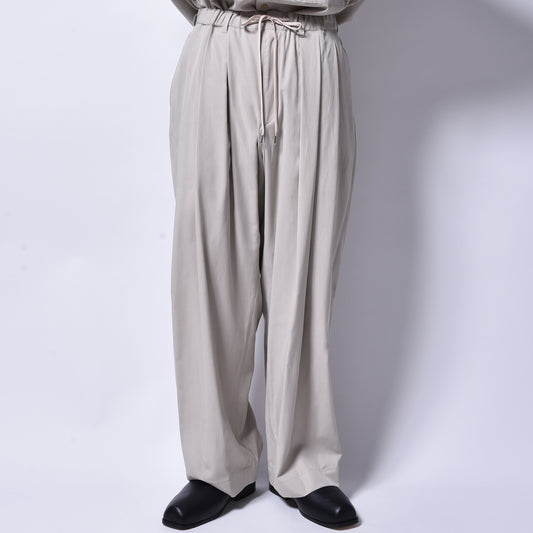 rin / Tensel 3Tuck Wide Slacks Pants BEI