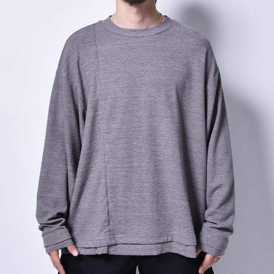 rin / Slab Cut Long Sleeve GREY