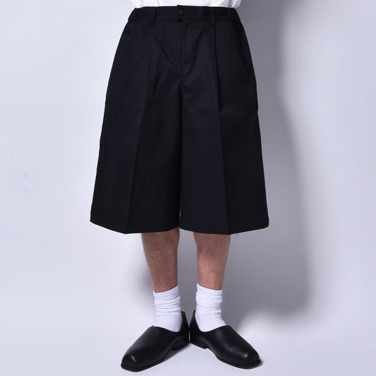 rin / Big WK Slacks Short Pants BK