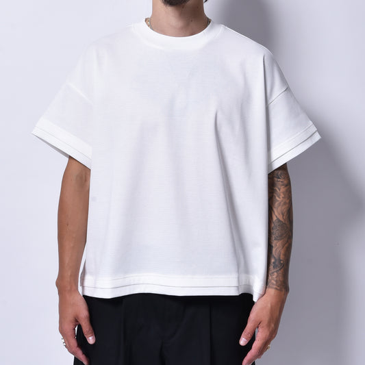 rin / Mini Neck Big Wide S/S Tee WH