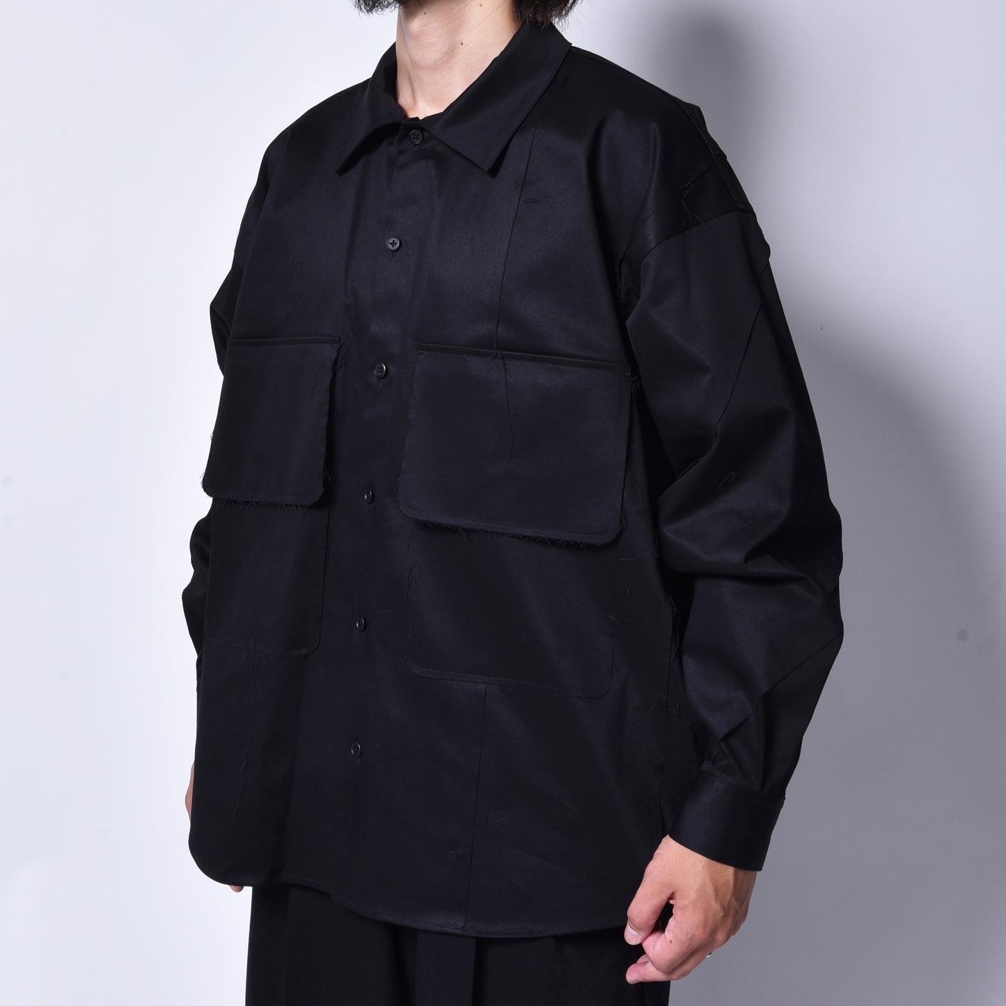 rin / Cut Switch L/S Shirt BK