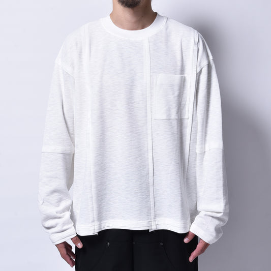 rin / Loose PK Cut Switch L/S Tee WH