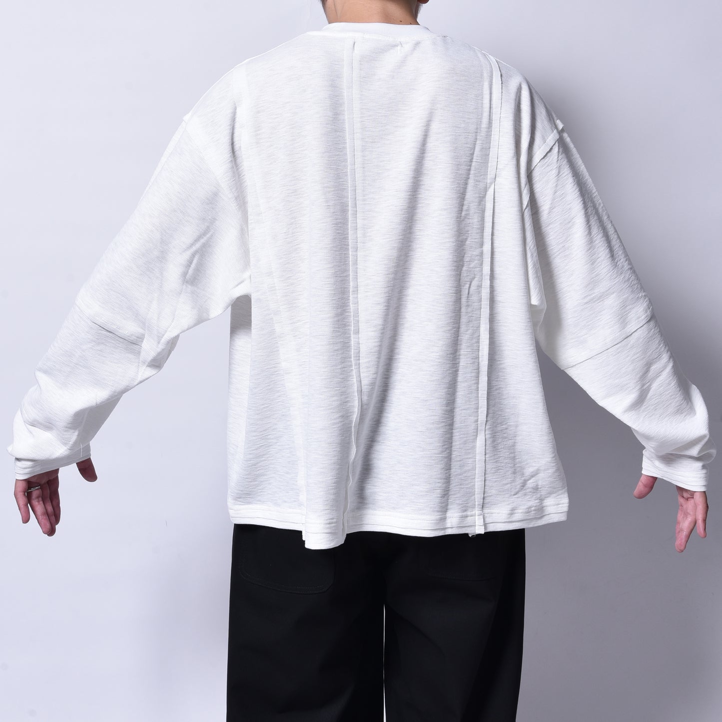 rin / Loose PK Cut Switch L/S Tee WH