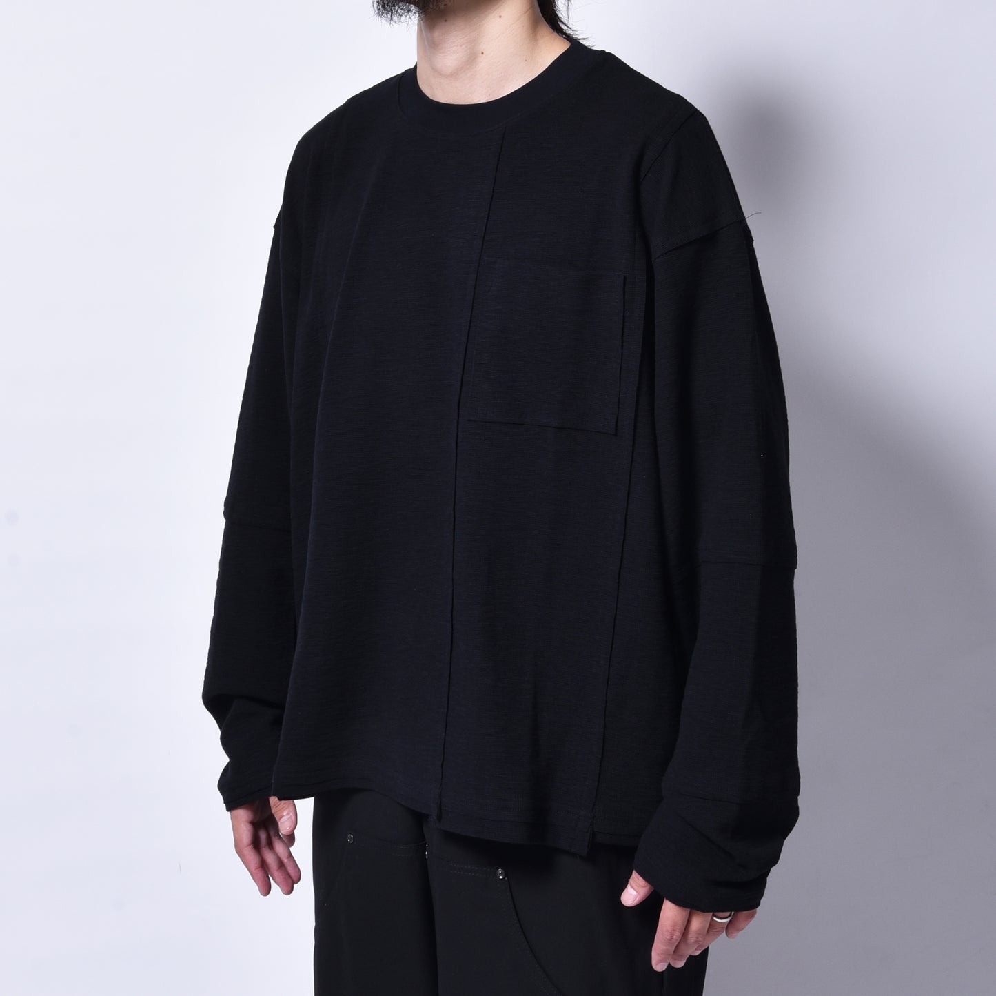 rin / Loose PK Cut Switch L/S Tee BK
