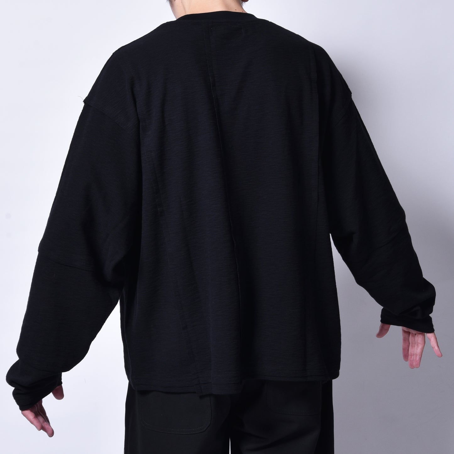 rin / Loose PK Cut Switch L/S Tee BK
